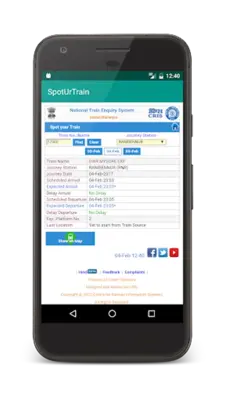 SpotUrTrain android App screenshot 0